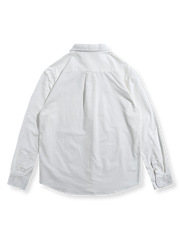 ホワイト オックスフォード長袖シャツ