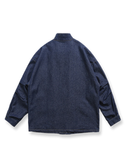 スタンドカラーデニムジャケット