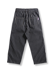 デニムストライプタックワイドパンツ