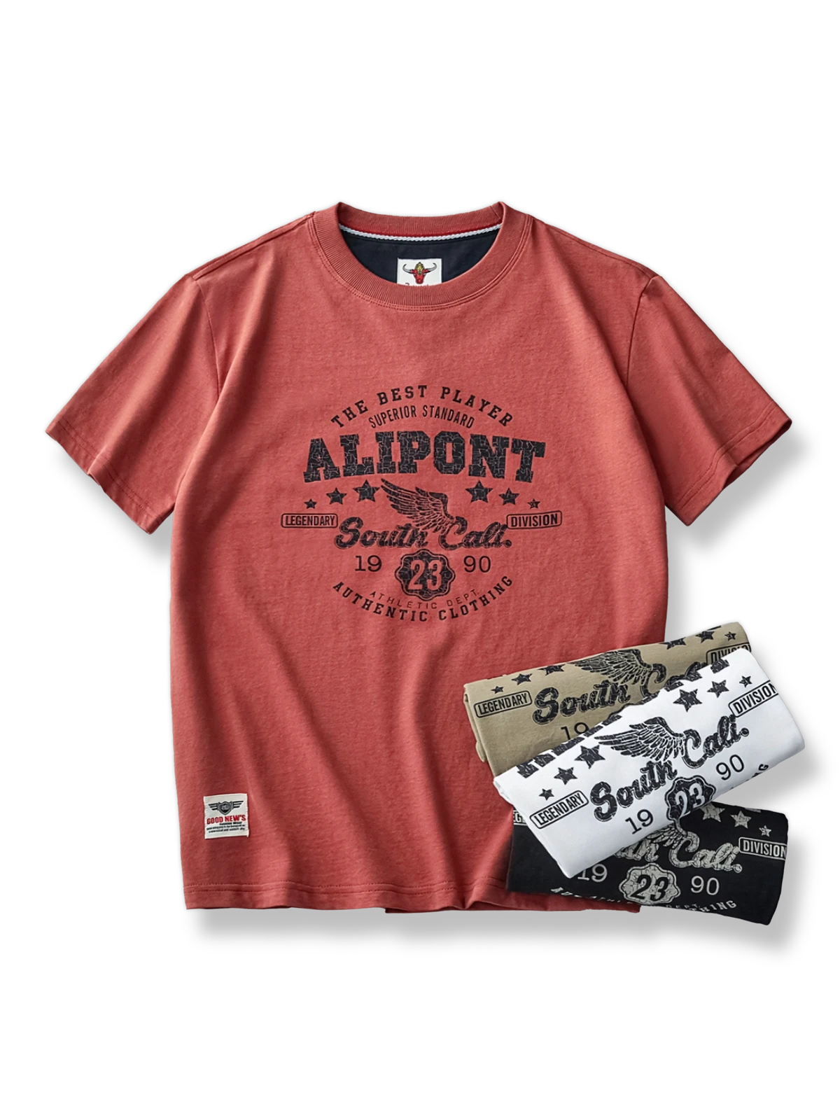 バイクプリント コットンTシャツ