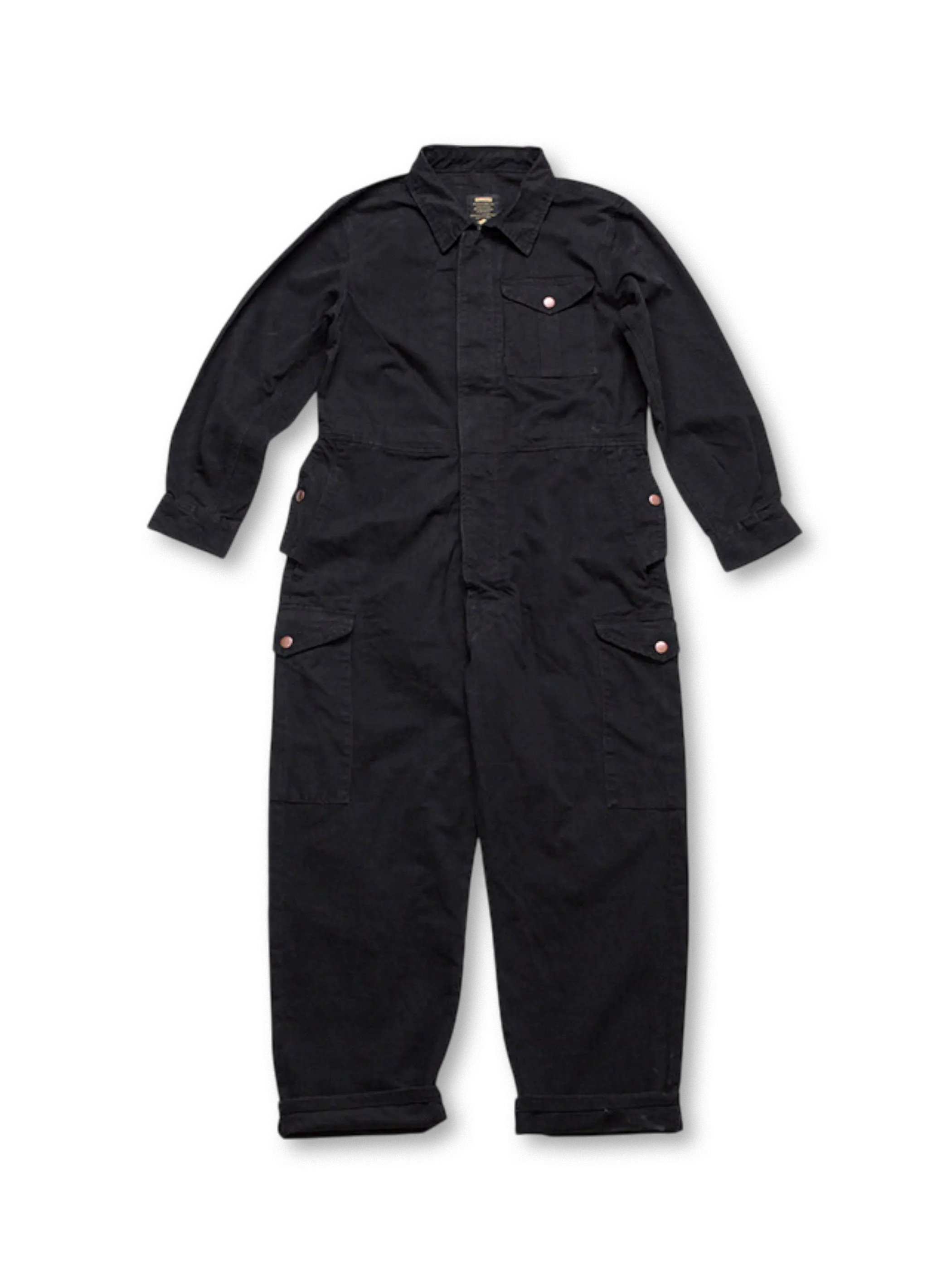 フロントビューのヴィンテージワークカバーオール