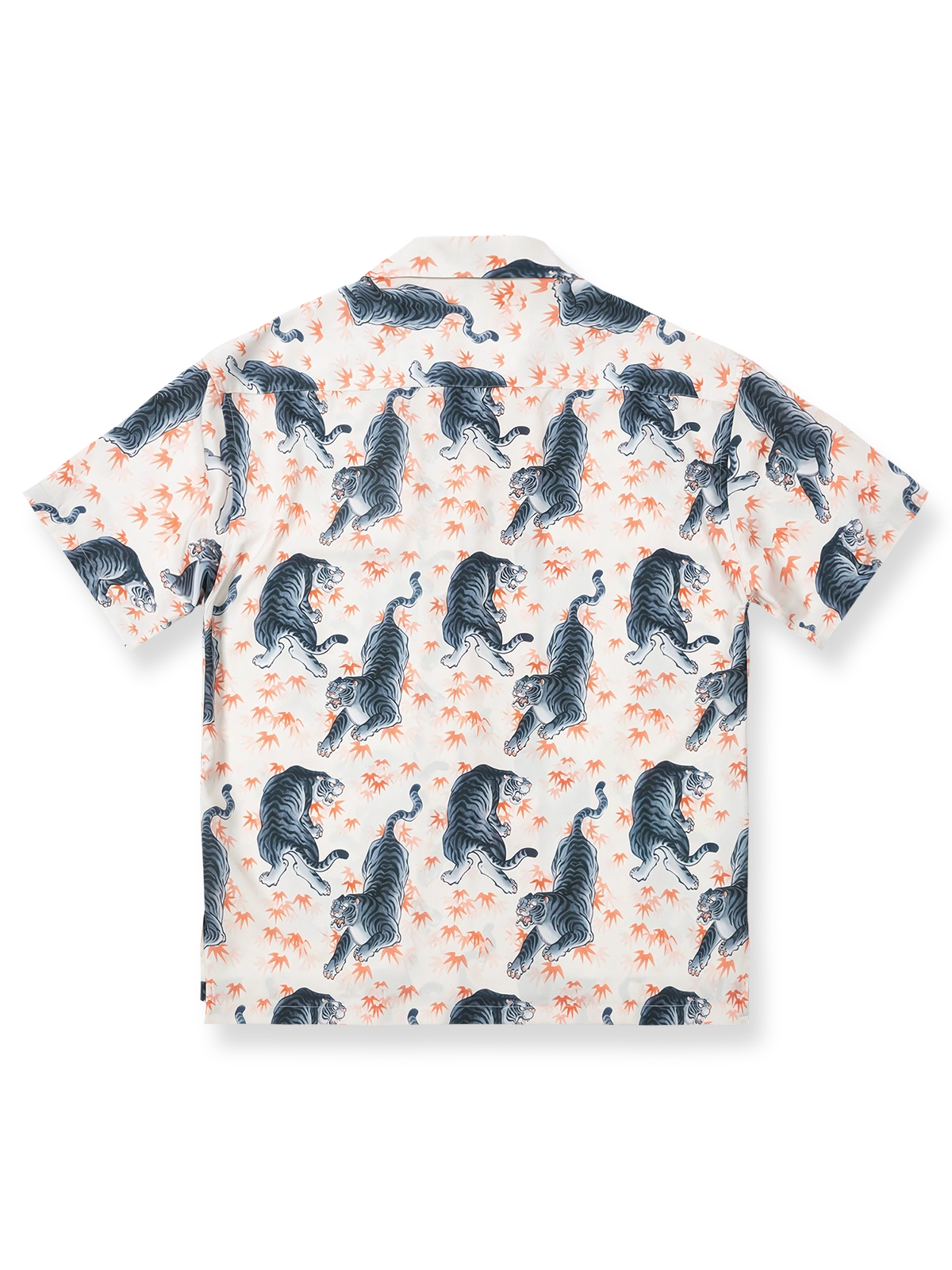 タイガープリント キューバカラーシャツの正面全体図