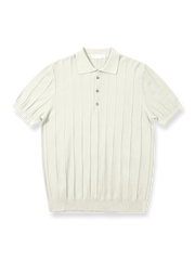 精梳綿ジャカードポロシャツの全体展示