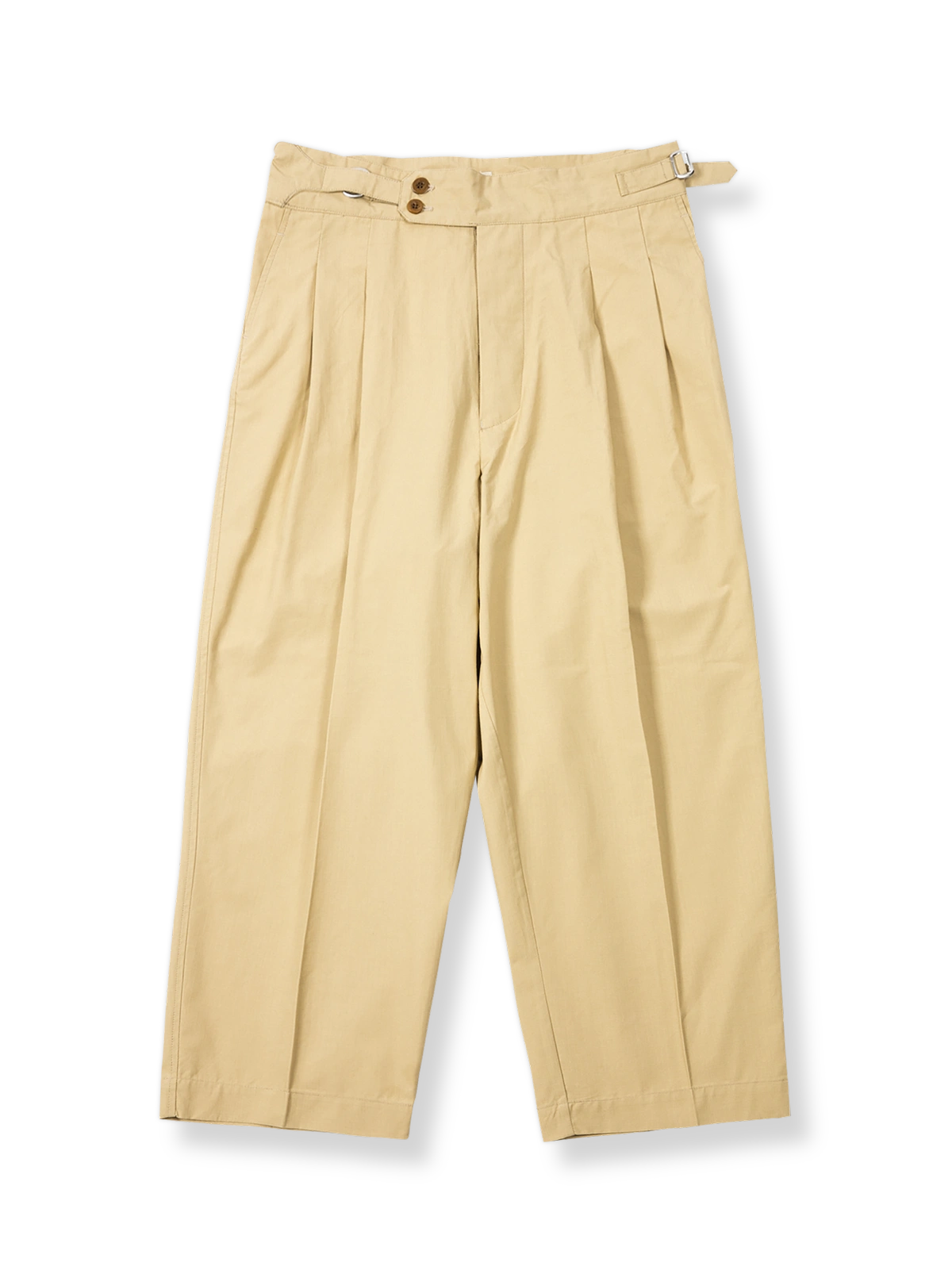  ヴィンテージハイウエストダブルプリーツワイドパンツの正面展示