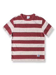 四色展開 太めストライプTシャツ
