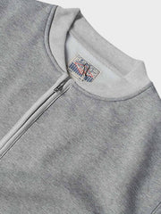 ベースボールカラー ハーフジップスウェット