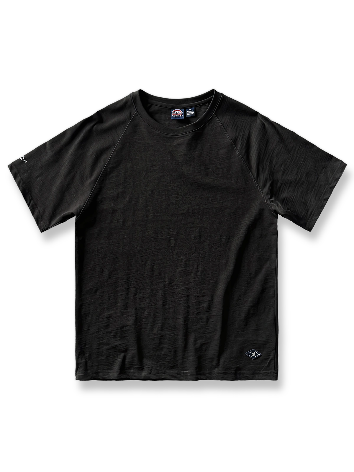 ヴィンテージウォッシュスラブコットン半袖Tシャツ正面図