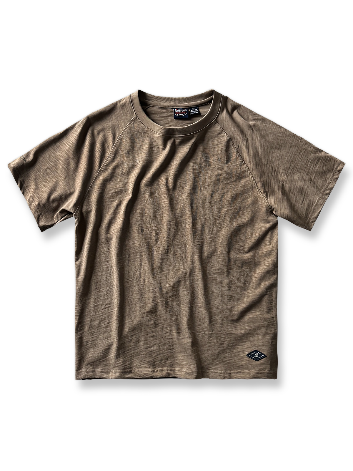 ヴィンテージウォッシュスラブコットン半袖Tシャツ正面図