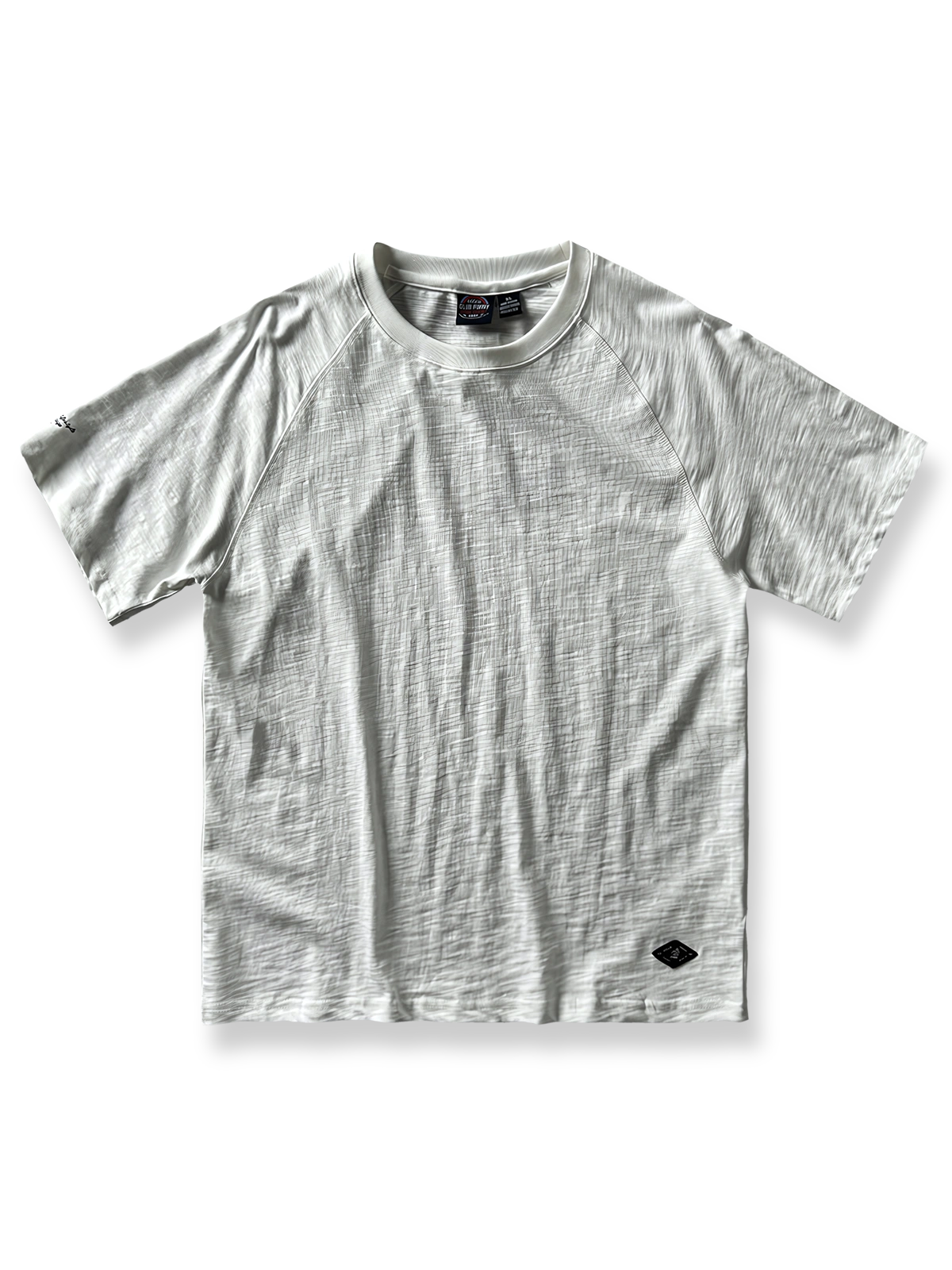 ヴィンテージウォッシュスラブコットン半袖Tシャツ正面図