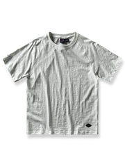 ヴィンテージウォッシュスラブコットン半袖Tシャツ正面図