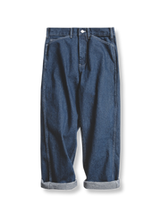 製品画像：レトロストレートデニムパンツの正面図