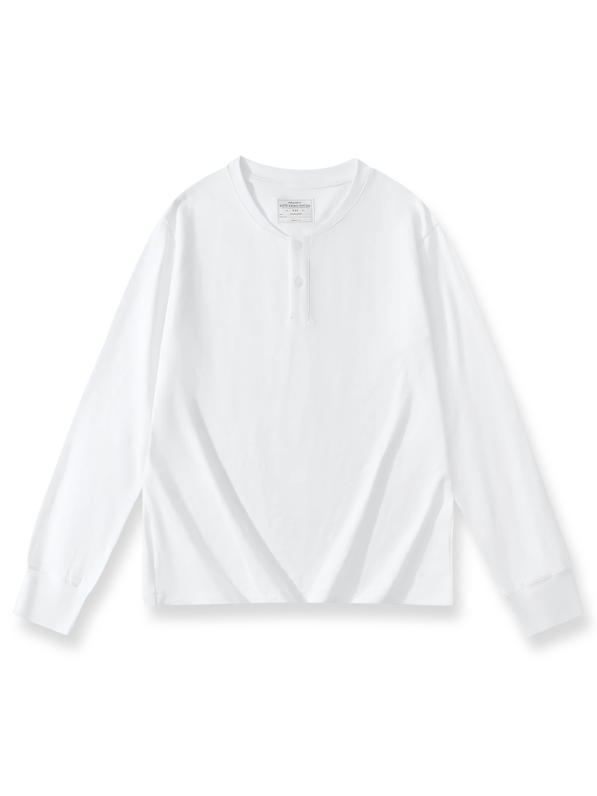  スラブコットンヘビーウェイト320g無地長袖ヘンリーネックTシャツの全カラー画像 