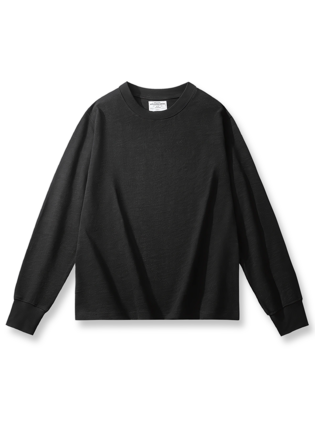 320gヘビーウェイトスラブコットンベーシック長袖Tシャツの全体画像 