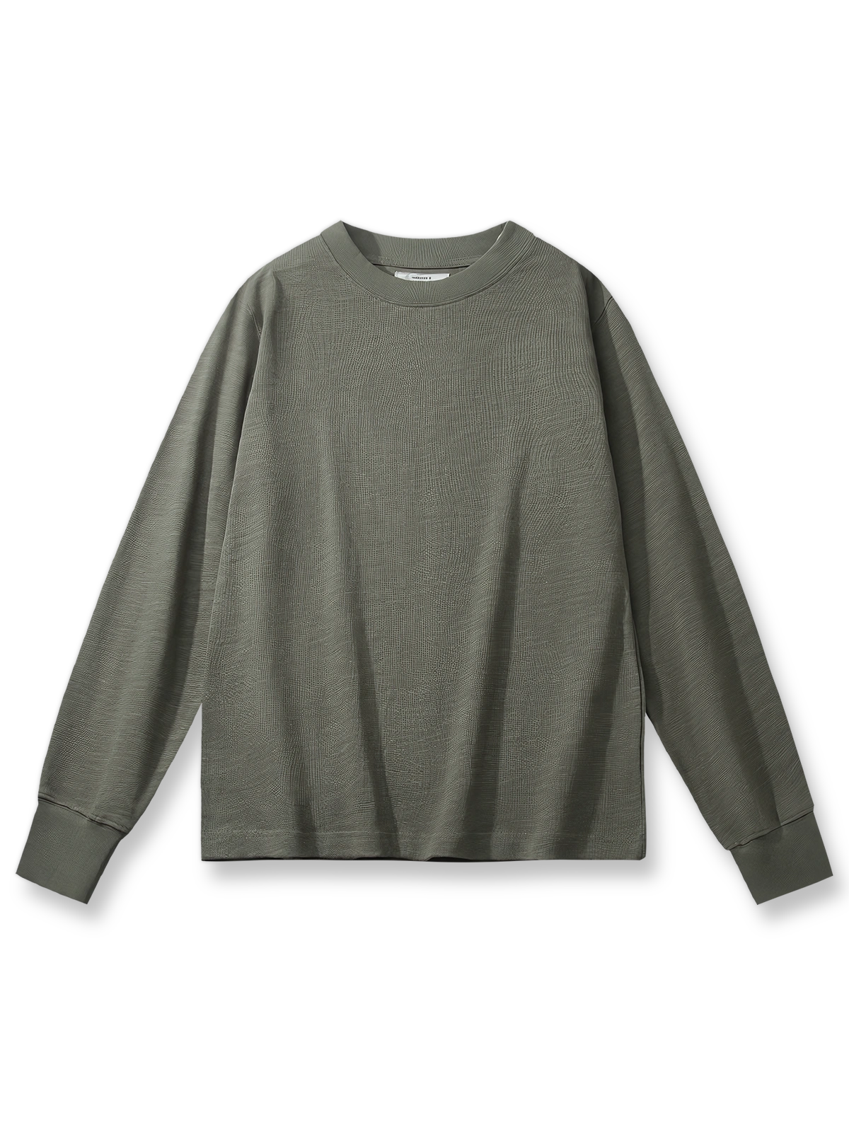 320gヘビーウェイトスラブコットンベーシック長袖Tシャツの全体画像 