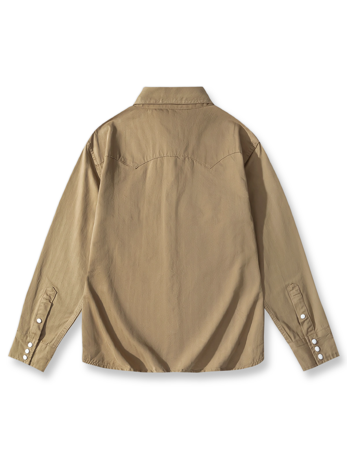 ヘリンボーンエンジニアワークウェア風長袖シャツの全体展示