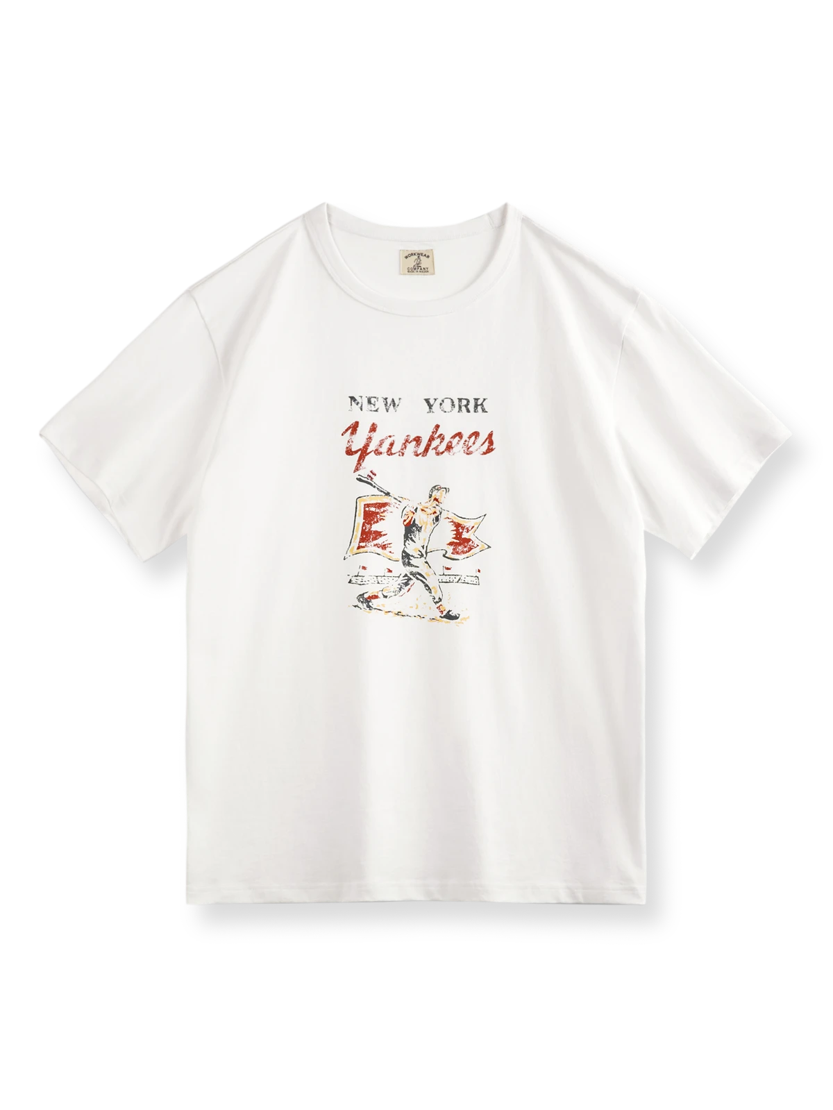 ニューヨーク野球チームロゴ刺繍Tシャツ