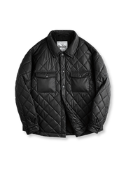 ヴィンテージキルティング菱形パターンジャケットの正面画像