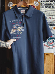 横須賀双龍刺繍ポロシャツ