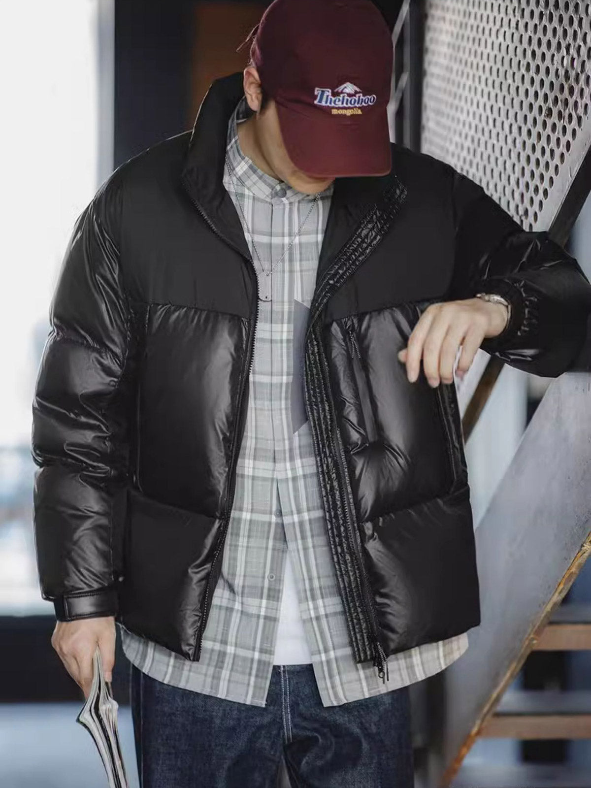 ブラックウォリアーピンキングダウンジャケット コーディネート例