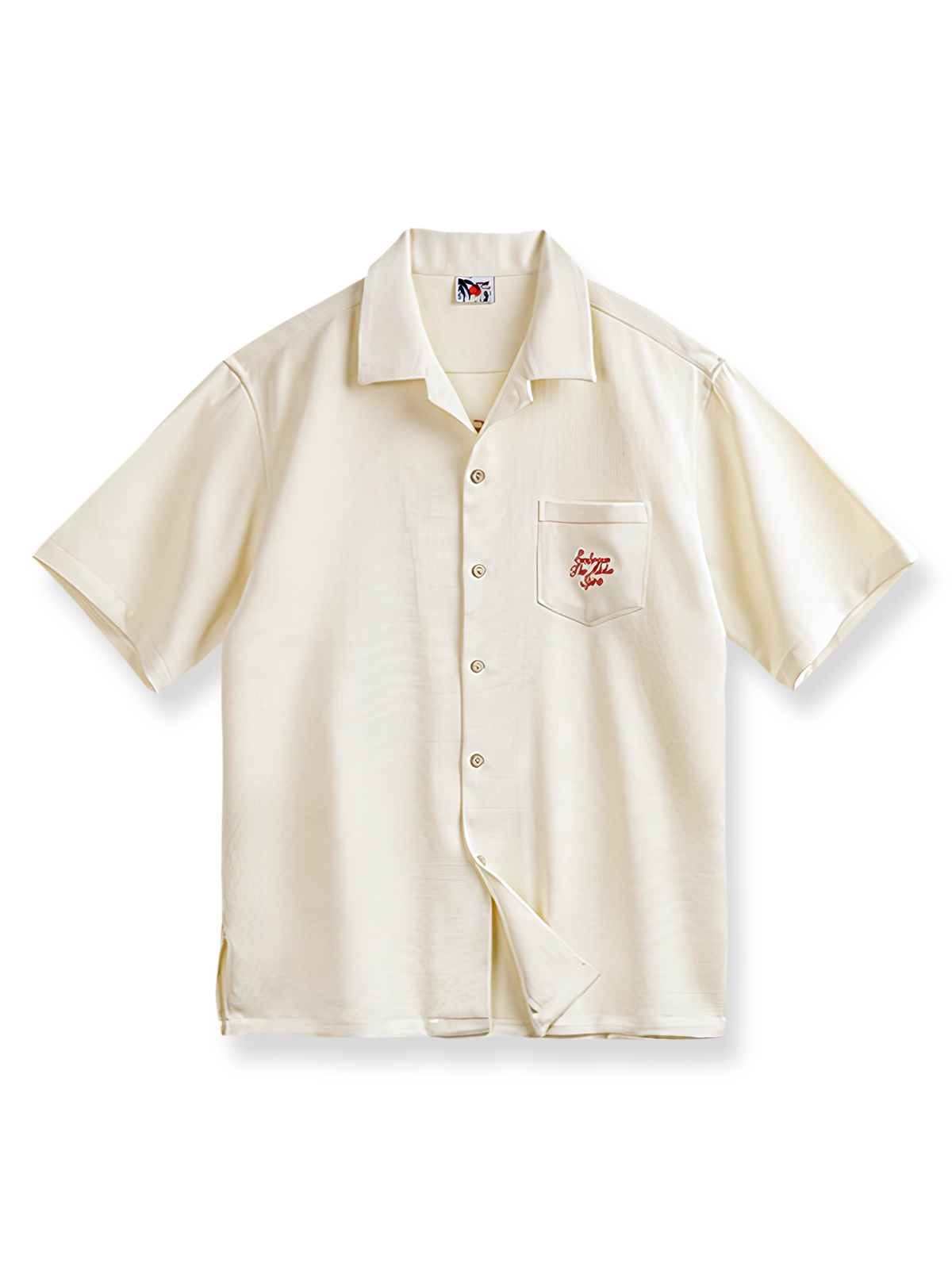 アメリカンヴィンテージハワイアン刺繍半袖シャツの全体像