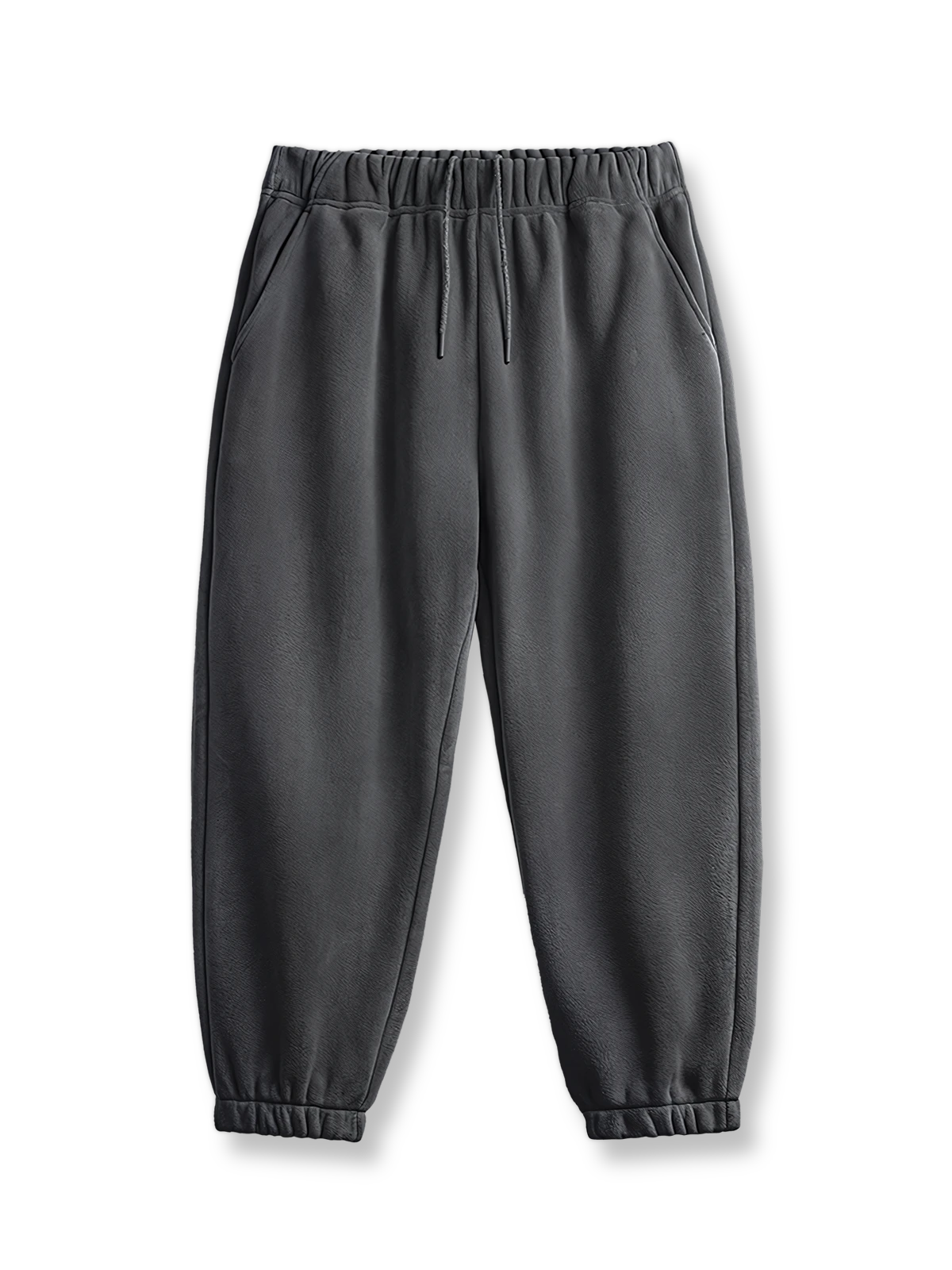 両面フリース保温ジョガーパンツの正面図