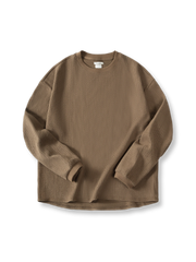 製品画像：学院風の麦穂テクスチャープルオーバーの正面図