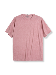 PESSOA CLUB アメリカンスタイル クルーネック短袖ドロップショルダー ルーズフィットTシャツ正面展示