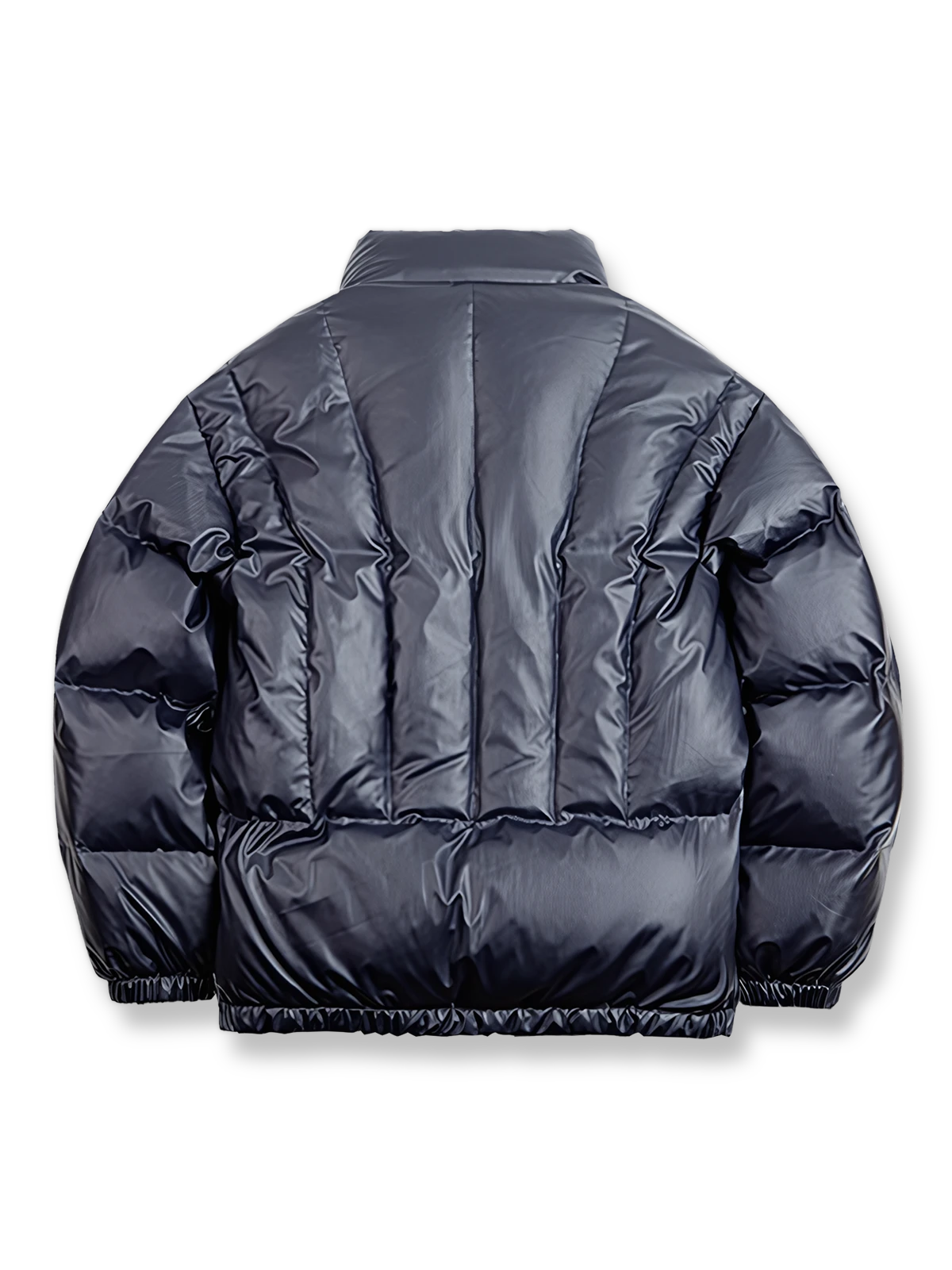 製品画像: 90%ダックダウンミニチェックスタンドカラーダウンジャケットのフロントビュー。防風性と保温性を兼ね備えた冬のアウター
詳細画像: ミニチェックの立体デザインとスタンドカラー、斜めポケットのディテール。高密度防羽構造でダウン漏れを防止