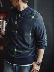 モデルが着用したヴィンテージ 幾何柄ニットセーター