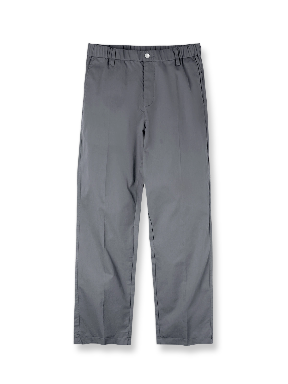 製品画像：ストレートテーパードカジュアルカーキパンツの正面図