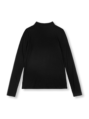 製品画像：美式カジュアルな半高領縦縞スリムフィットインナーの正面図