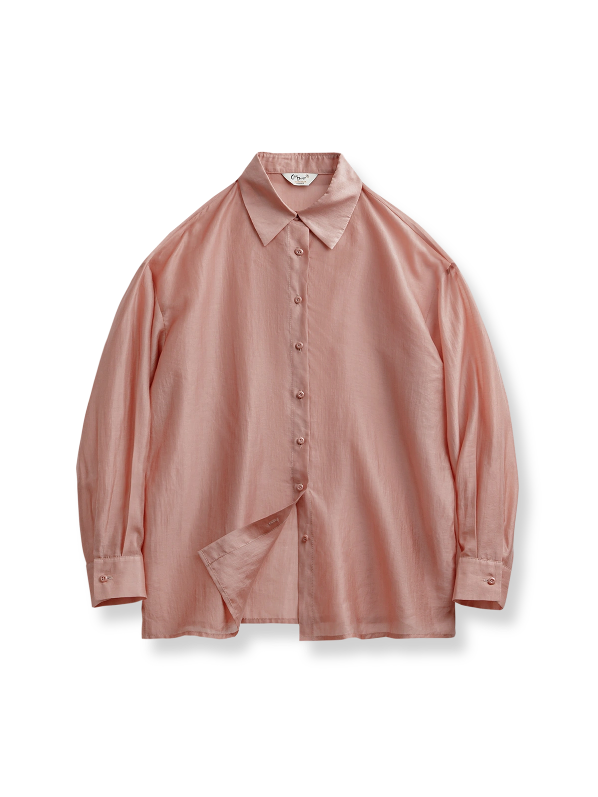 製品画像: フレンチピンクライトウェイトシャツの正面図