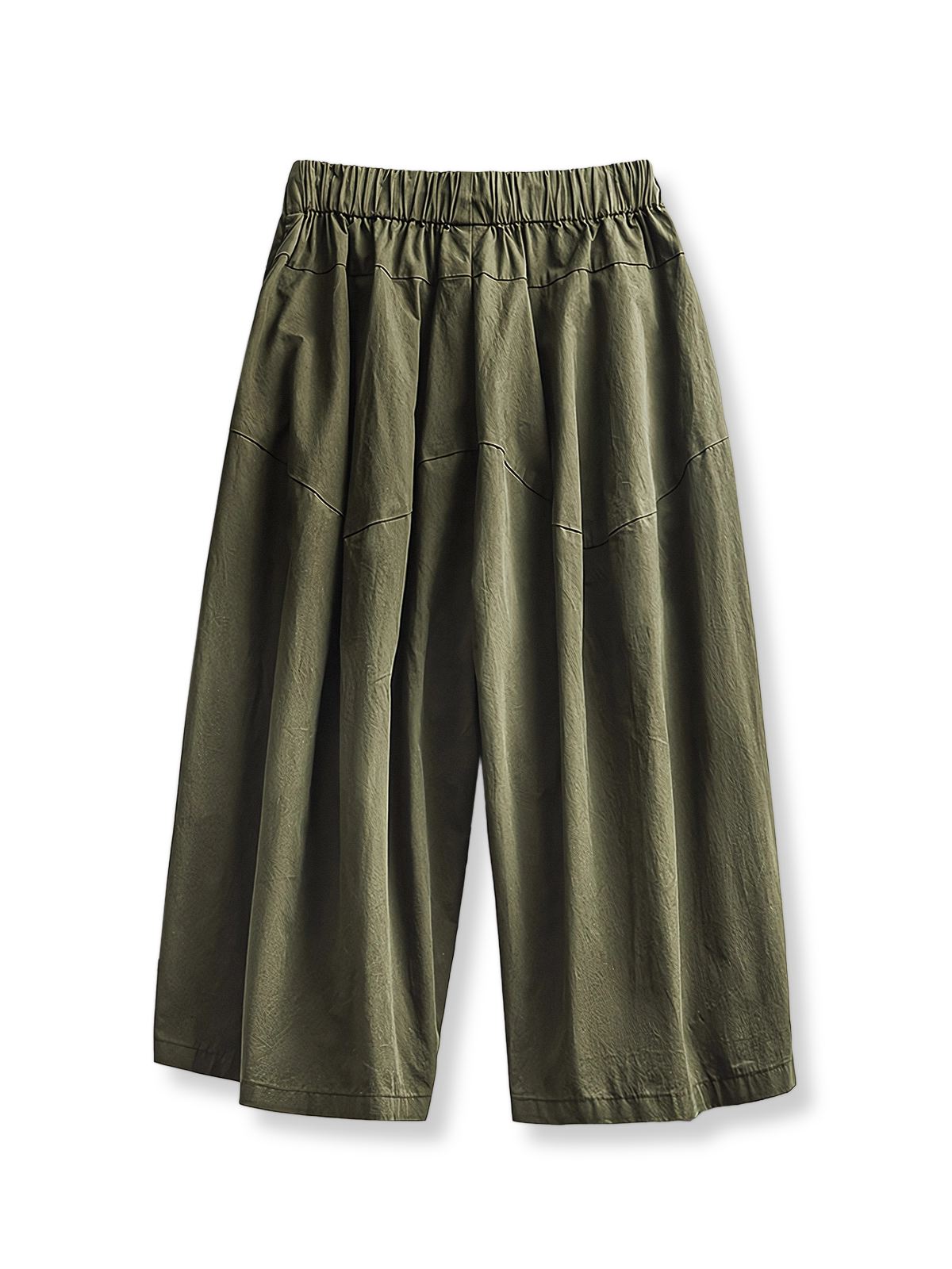 製品画像：ワークスカートパンツ七分丈ワイドパンツの正面図