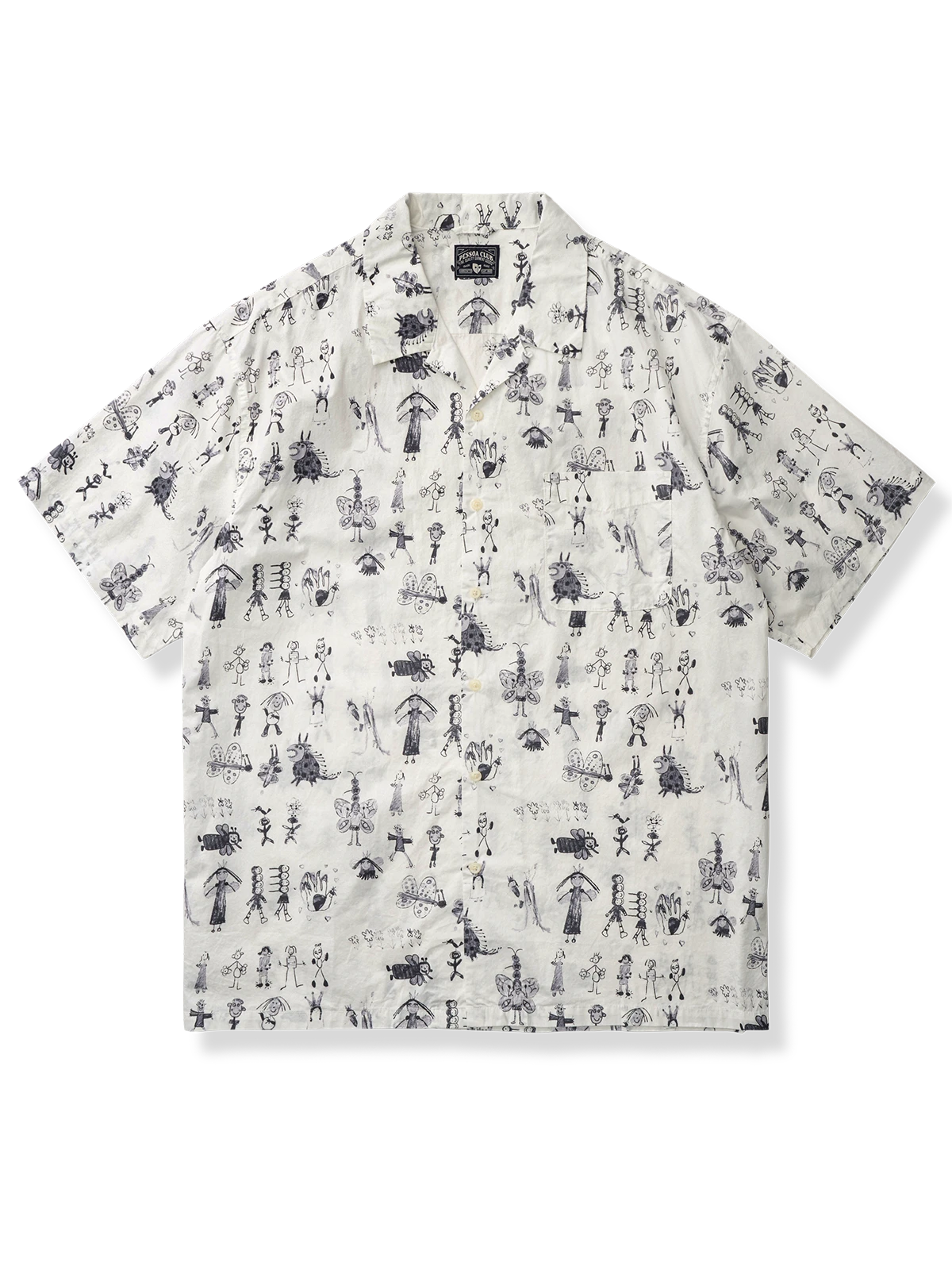 グラフィティアート総柄 半袖シャツ