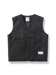 ウォッシュドキルティングベスト