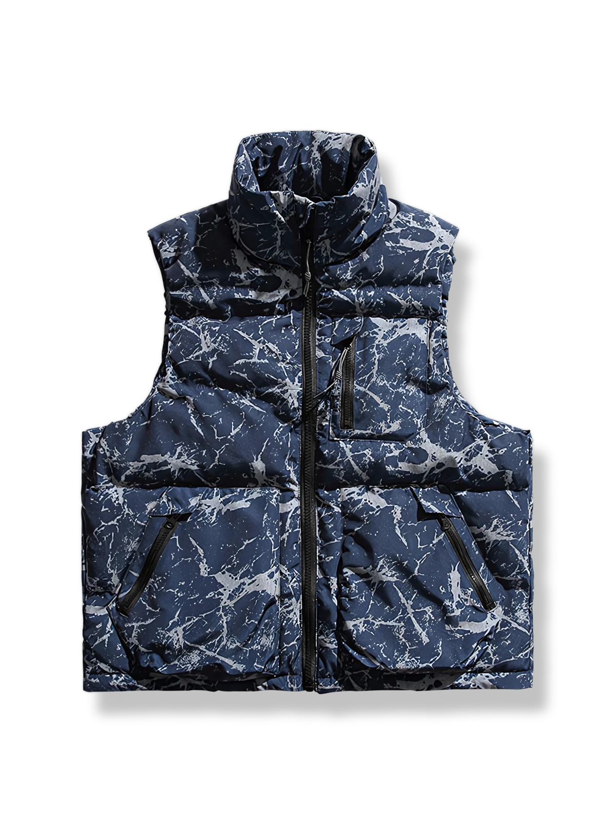 スタンドカラー  コットンベスト