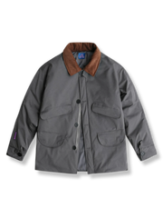 コーデュロイカラー コットン中綿ジャケット