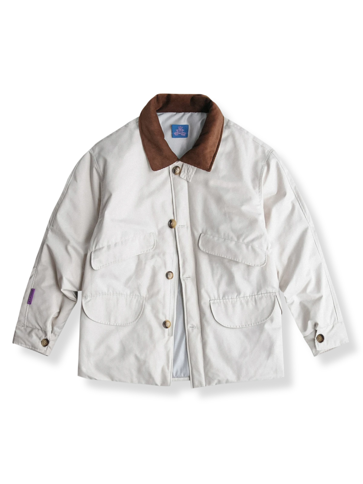 コーデュロイカラー コットン中綿ジャケット