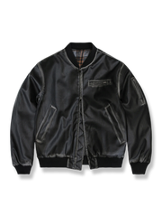 ウォッシュドPU ベースボール中綿ジャケット
