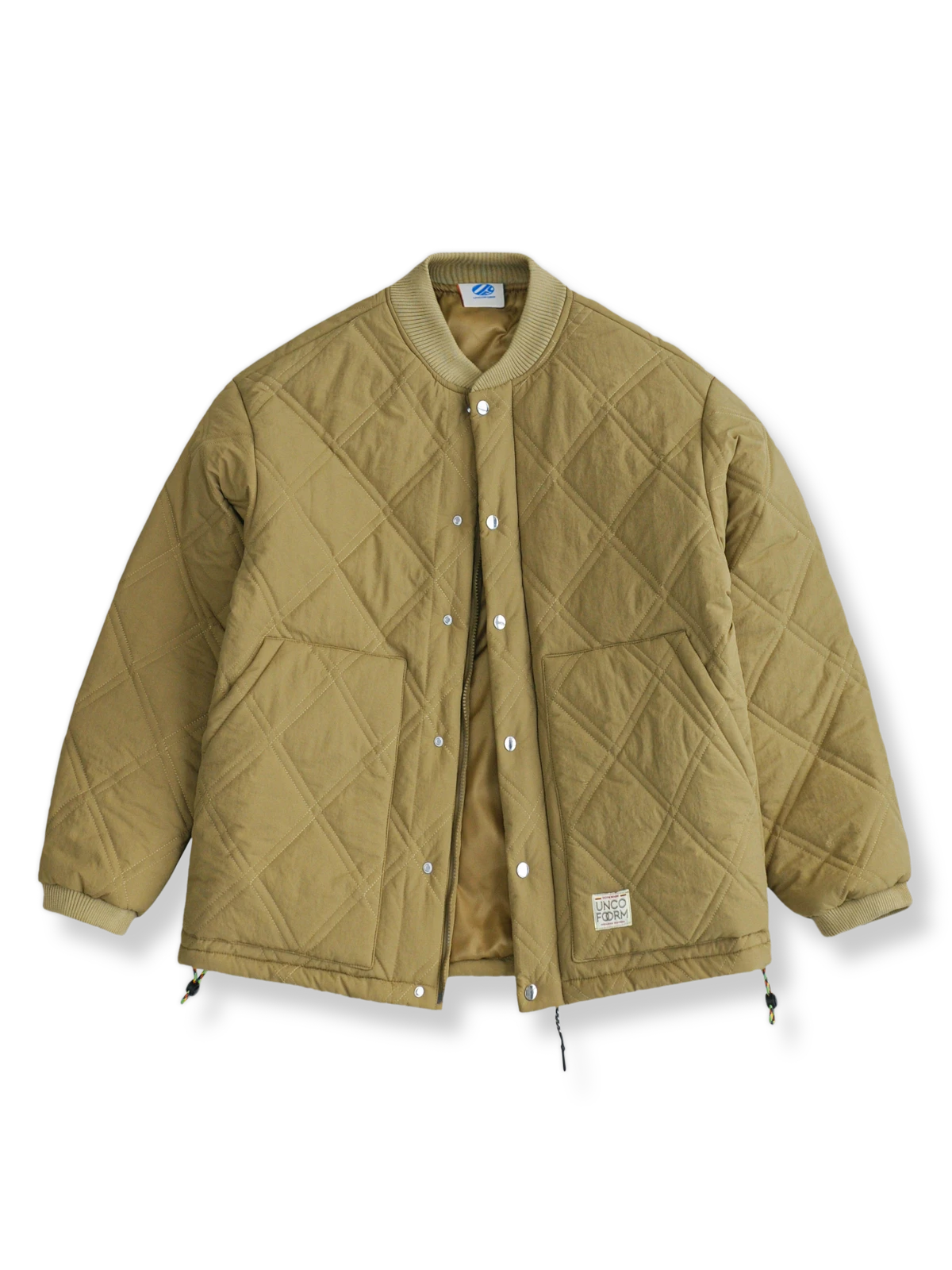 キルティング ベースボールカラー ジャケット