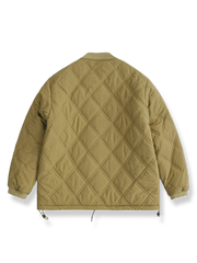 キルティング ベースボールカラー ジャケット