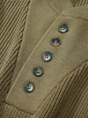 ヘンリーネックハイカラーセーター