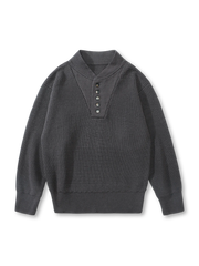 ヘンリーネックセーターの正面