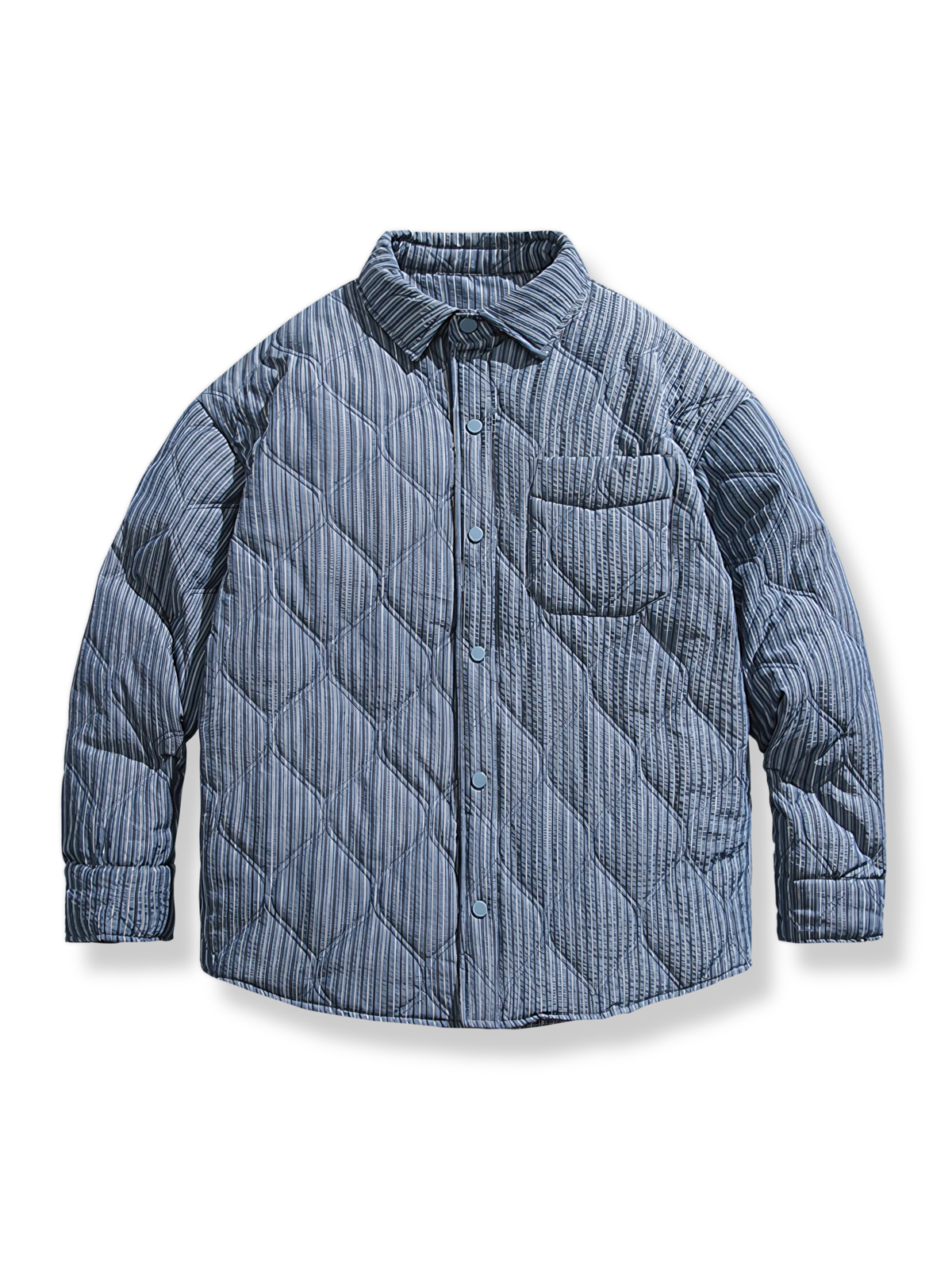 キルティング　中綿シャツジャケット