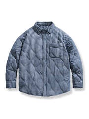 キルティング　中綿シャツジャケット