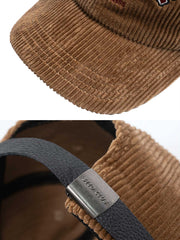 刺繍入り コーデュロイ ハット