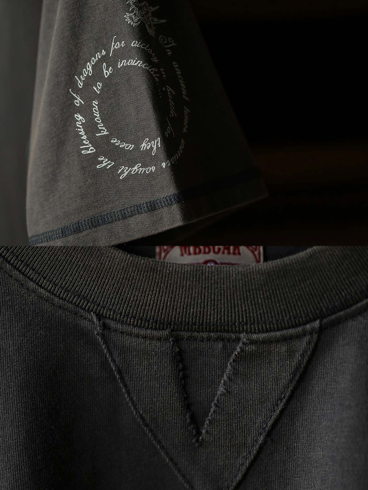 Tシャツのバティック斑点模様の特写