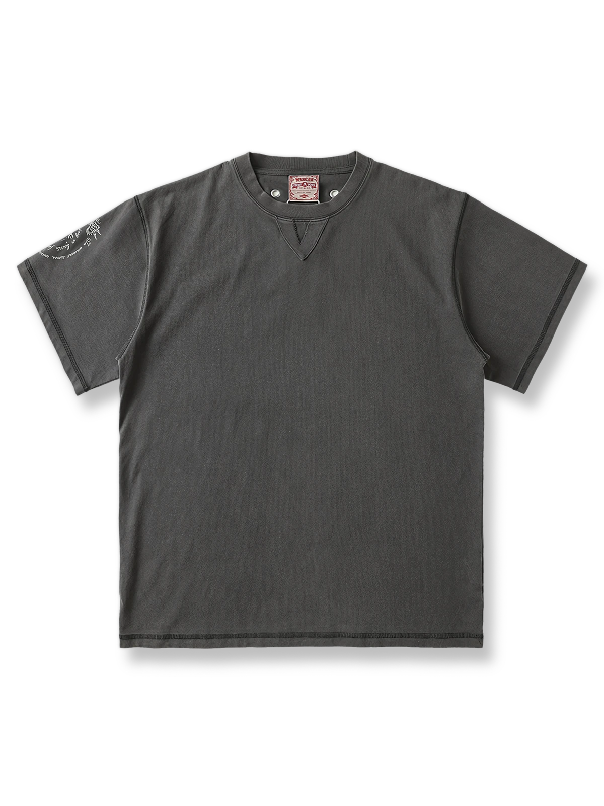 渦巻き プリント バティック ウォッシュ 半袖Tシャツ