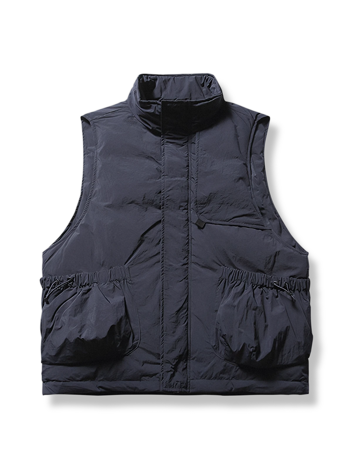 立体 ポケット付き ダウン ベスト