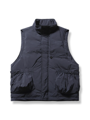 立体 ポケット付き ダウン ベスト